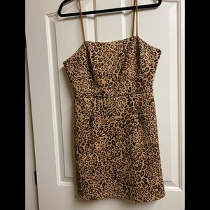 Mini Cheetah Print Dress